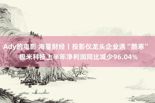 Ady的电影 海量财经丨投影仪龙头企业遇“酷寒”  极米科技上半年净利润同比减少96.04%
