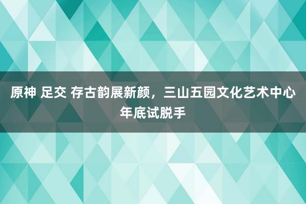 原神 足交 存古韵展新颜，三山五园文化艺术中心年底试脱手