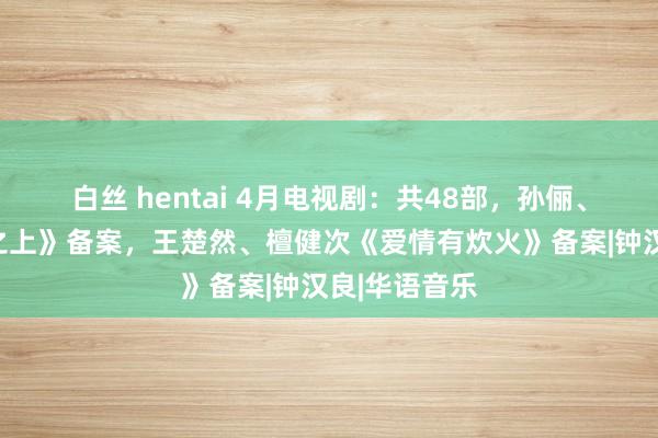 白丝 hentai 4月电视剧：共48部，孙俪、罗晋《乌云之上》备案，王楚然、檀健次《爱情有炊火》备案|钟汉良|华语音乐