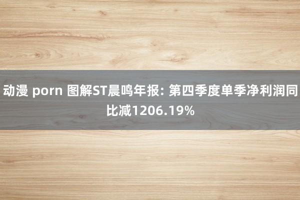 动漫 porn 图解ST晨鸣年报: 第四季度单季净利润同比减1206.19%
