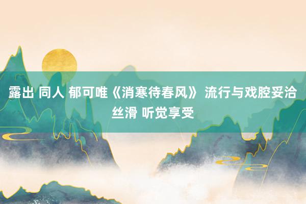 露出 同人 郁可唯《消寒待春风》 流行与戏腔妥洽丝滑 听觉享受